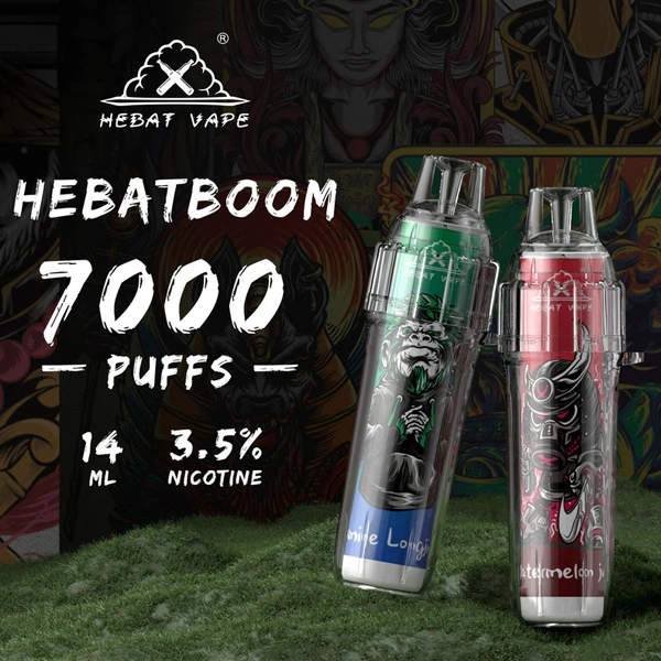 喜貝-HEBAT-BOOM-7000口大容量拋棄式電子煙