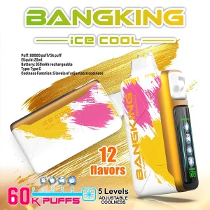 Bang King 60000口一次性電子煙 5檔冰感調節 LED顯示
